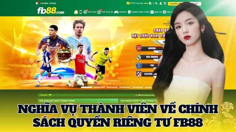 Nghĩa vụ thành viên về chính sách quyền riêng tư tại FB88