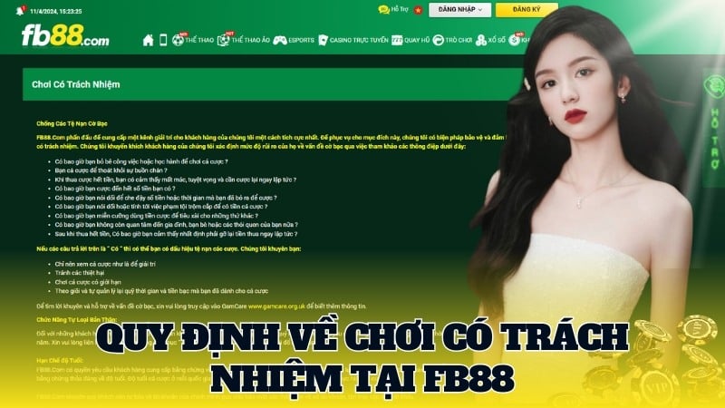 Quy định về chơi có trách nhiệm tại FB88 